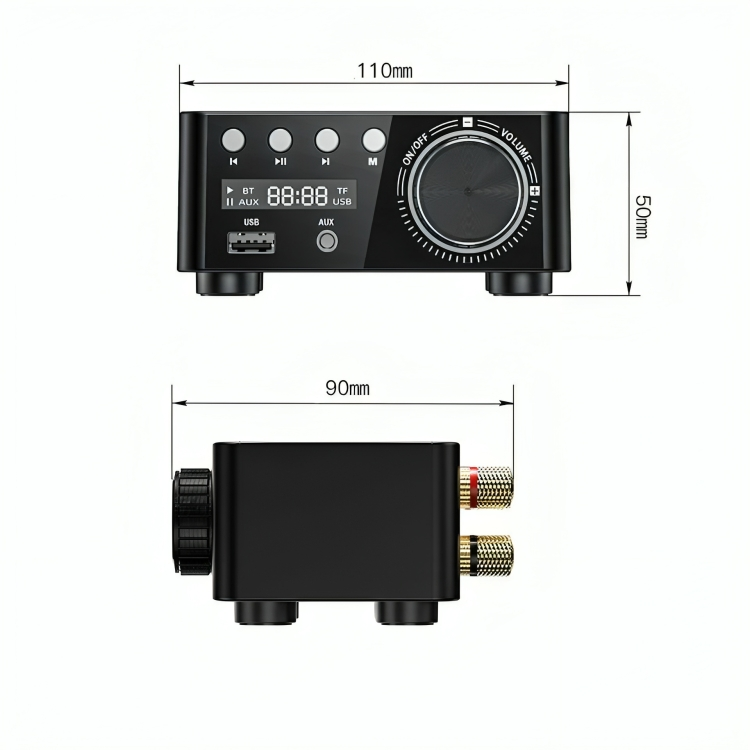  اندازه آمپلی فای رومیزی SOS مدل Mini-Amp 